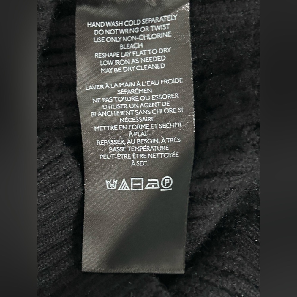 Maeve by Anthropologie Black and White Striped Sleeve sweater Top XSP - Picture 10 of 10